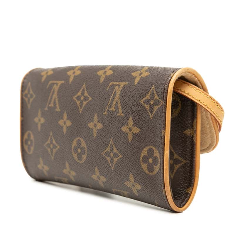 Louis Vuitton Monogram Pochette Twin PM Brown Good condition - Back View