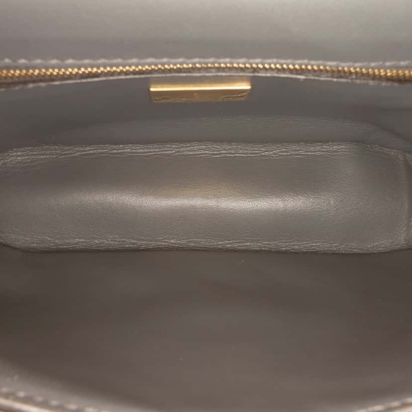 Fendi Small FF Nappa Embossed Chain Midi Baguette Other Leather Very good condition - Model View