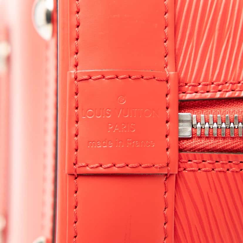 Louis Vuitton Epi Alma PM Red Leather Very good condition - Box View