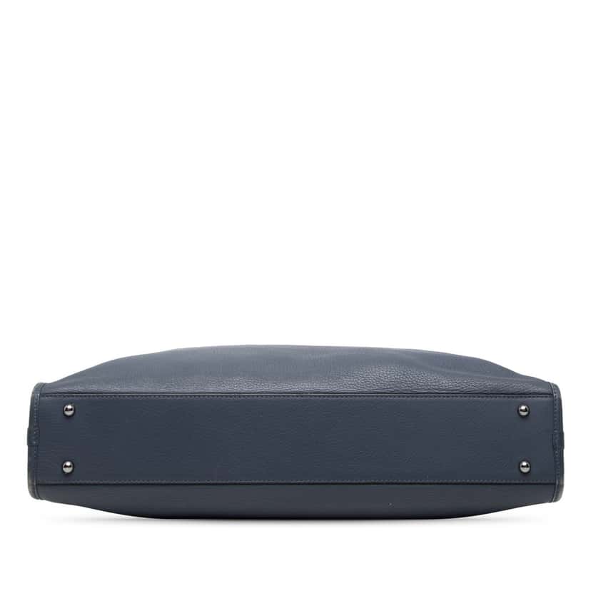 Loewe Leather Amazona Business Bag Blue Leather Very good condition - Inside View