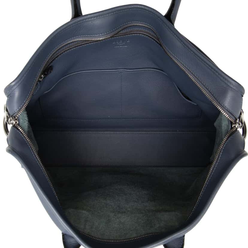 Loewe Leather Amazona Business Bag Blue Leather Very good condition - Model View