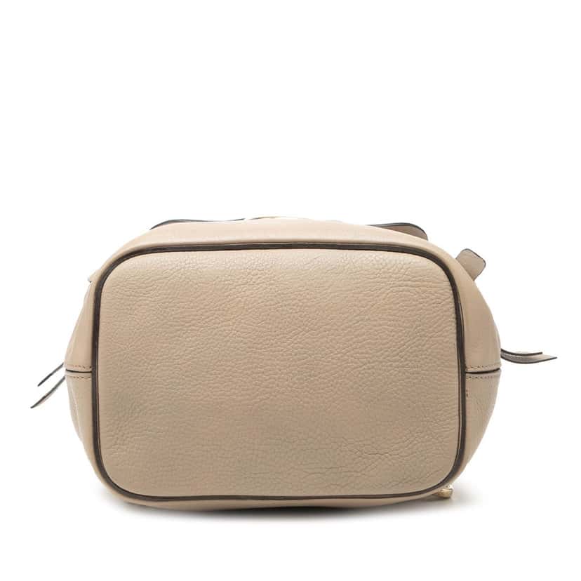 Chloé Small Calfskin and Suede Faye Backpack Brown Leather Very good condition - Inside View