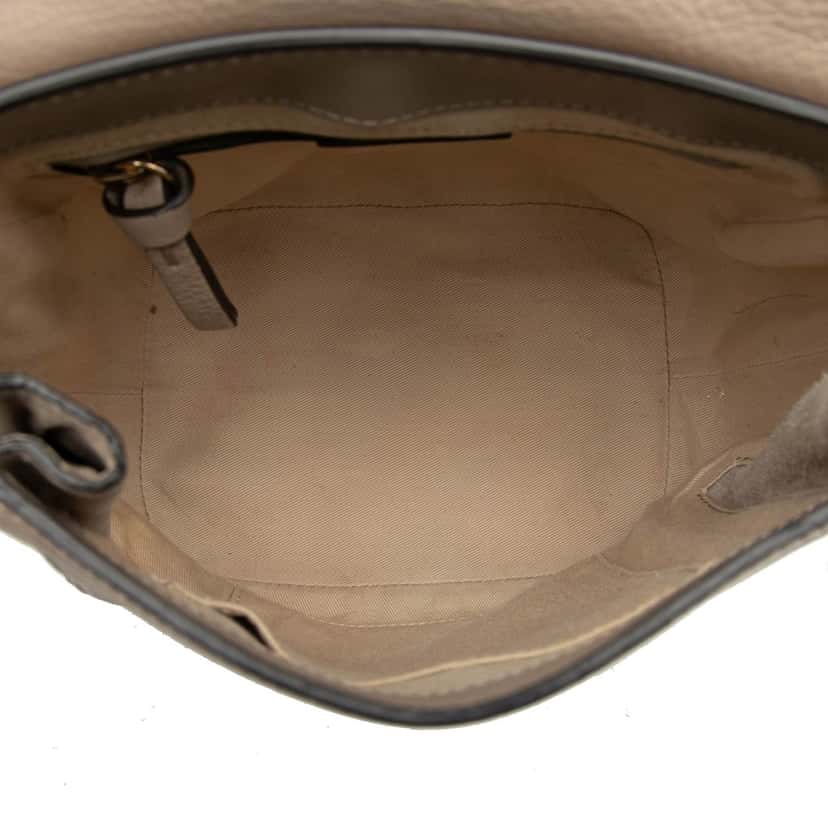 Chloé Small Calfskin and Suede Faye Backpack Brown Leather Very good condition - Model View