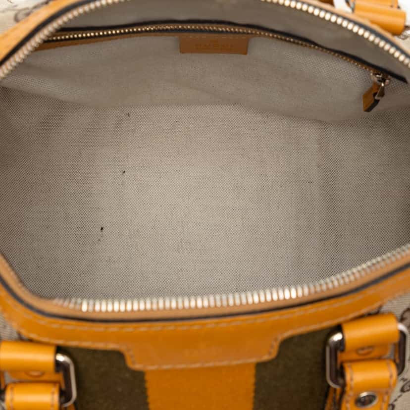 Gucci Medium GG Canvas Web Joy Boston Bag Beige Very good condition - Model View