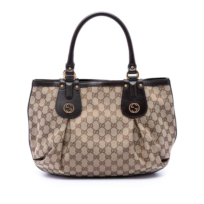 Gucci GG Canvas Scarlett Tote Beige Very good condition - Front View