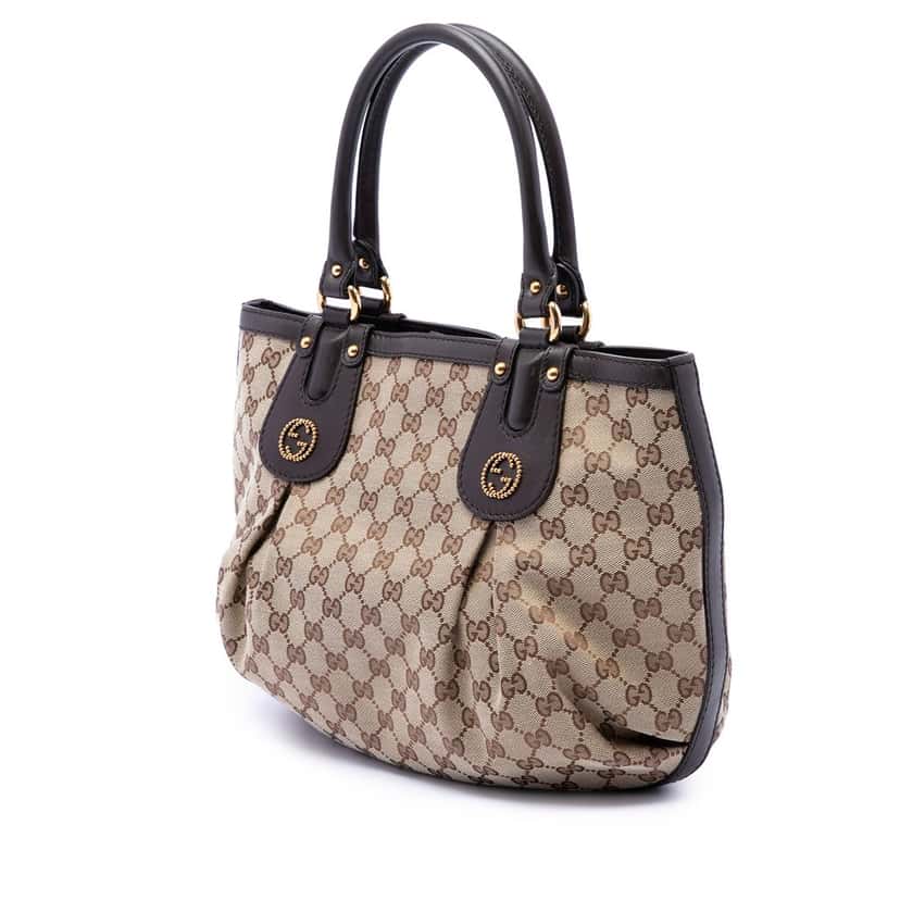 Gucci GG Canvas Scarlett Tote Beige Very good condition - Back View