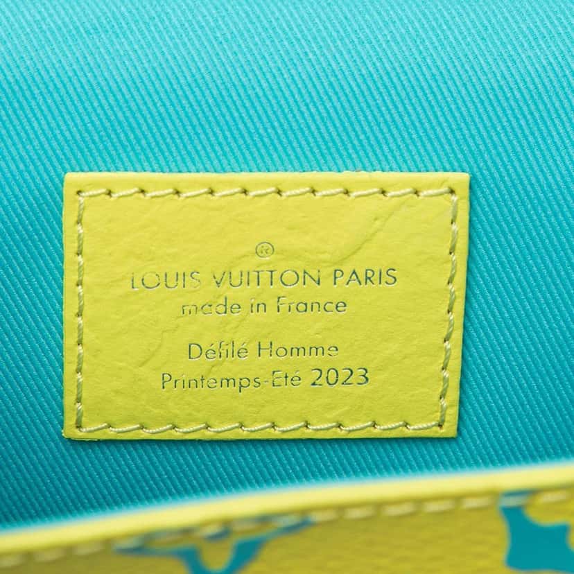 Louis Vuitton Monogram Taurillon Playground Vertical Trunk Wearable Wallet Yellow Leather Very good condition - Box View