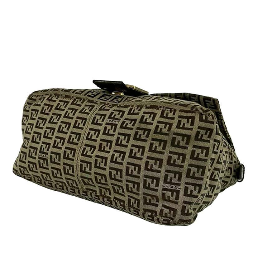 Fendi Zucchino Canvas Mamma Forever Brown Very good condition - Inside View