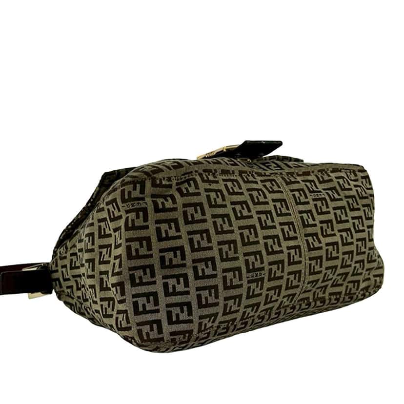 Fendi Zucchino Canvas Mamma Forever Brown Very good condition - Model View