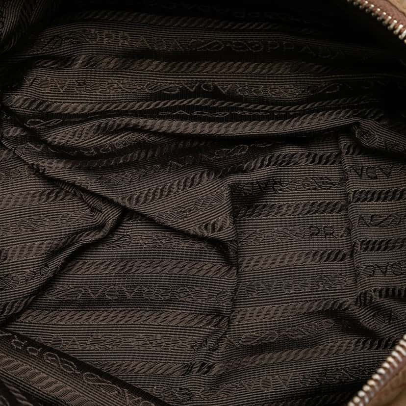 Prada Impuntu Tessuto Catena Chain Tote Brown Very good condition - Model View