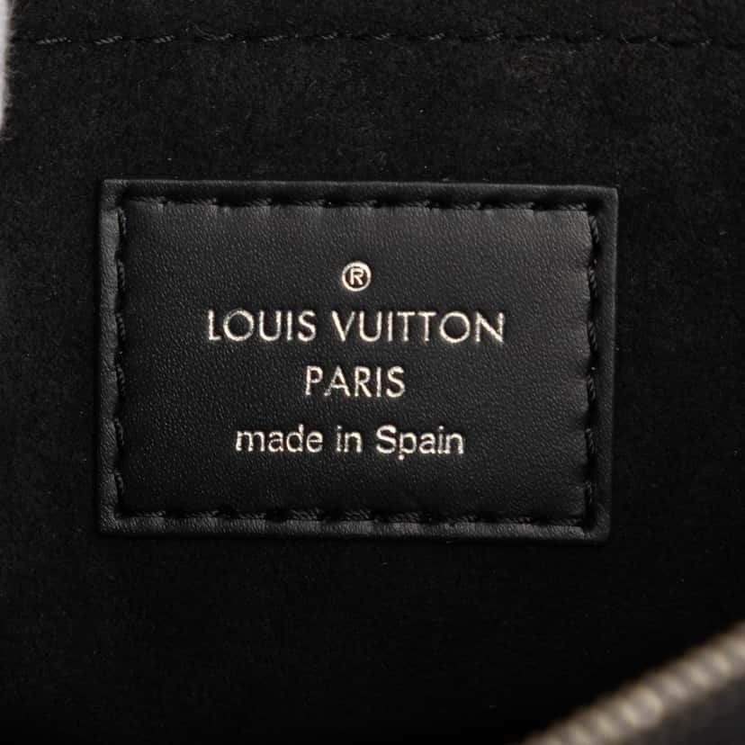 Louis Vuitton Epi Denim Neverfull Pouch Blue Leather Very good condition - Box View