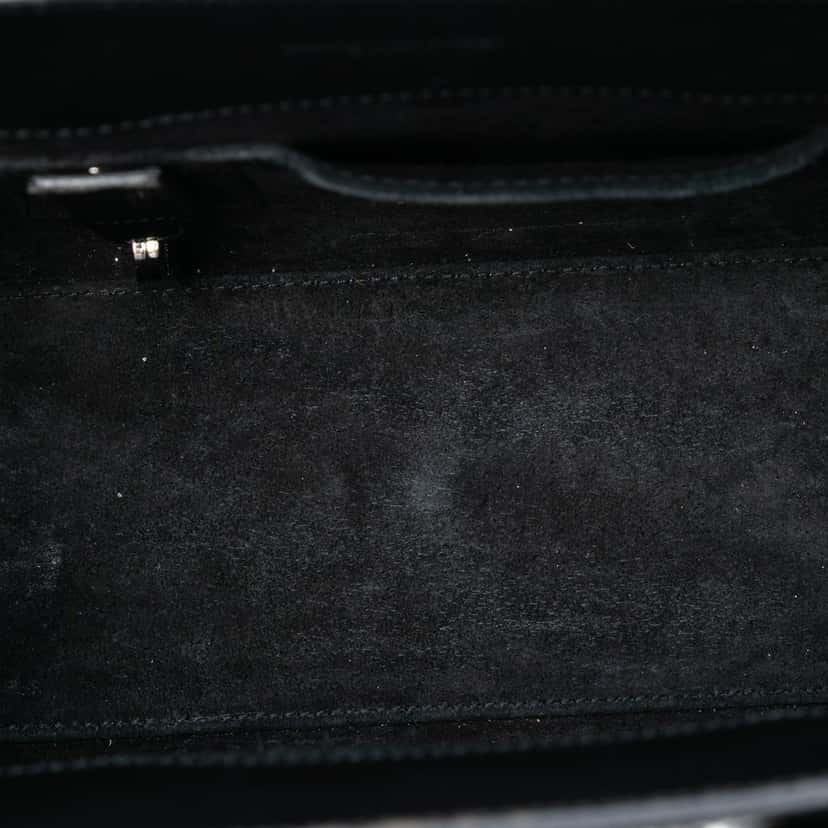Saint Laurent Nano Grain de Poudre Studded Sac de Jour Satchel Black Leather Very good condition - Model View