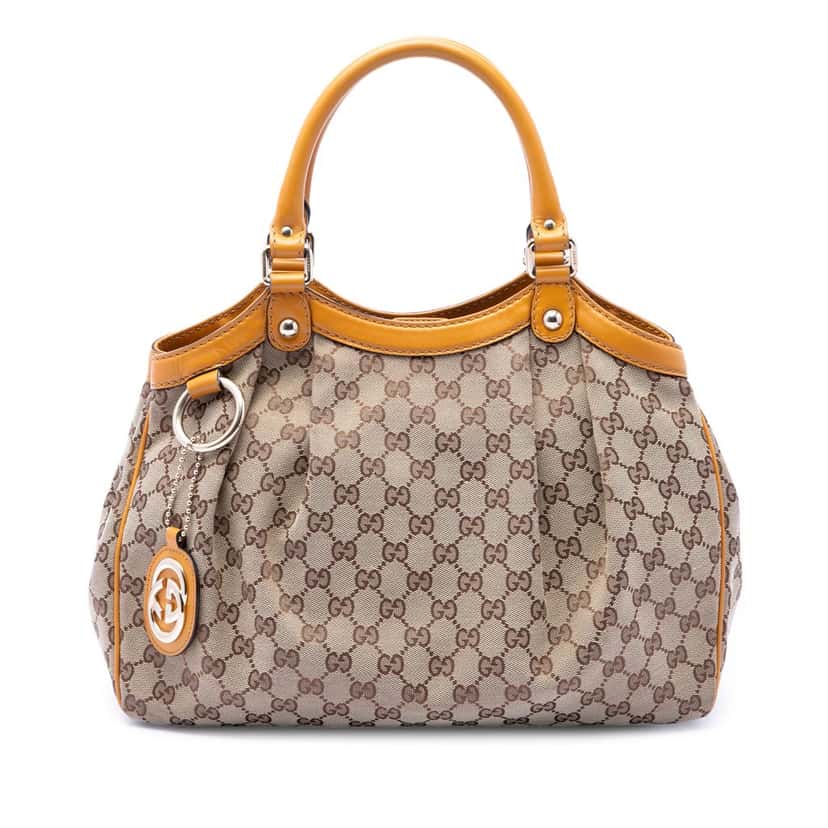 Gucci Medium GG Canvas Sukey Tote Beige Very good condition - Front View