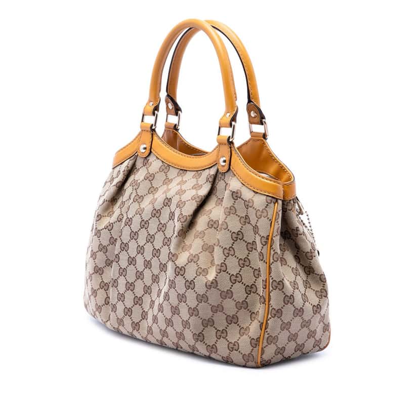 Gucci Medium GG Canvas Sukey Tote Beige Very good condition - Back View