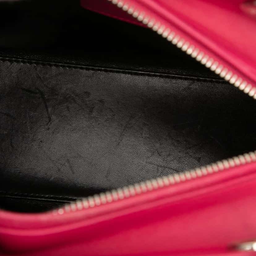 Dior Medium Tricolor Lambskin Cannage Lady Dior Pink Leather Very good condition - Model View