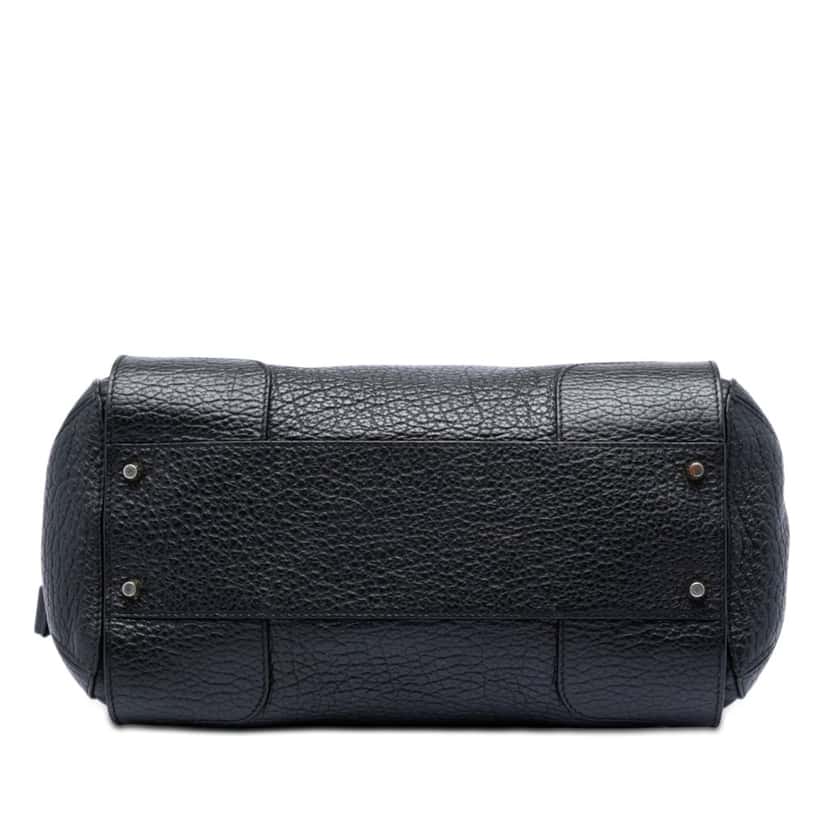 Burberry Small Heritage Grain Leather Gladstone Satchel Black Leather Very good condition - Inside View