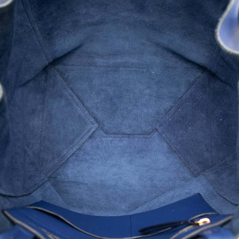 Celine Small Leather Phantom Cabas Tote Blue Leather Very good condition - Model View