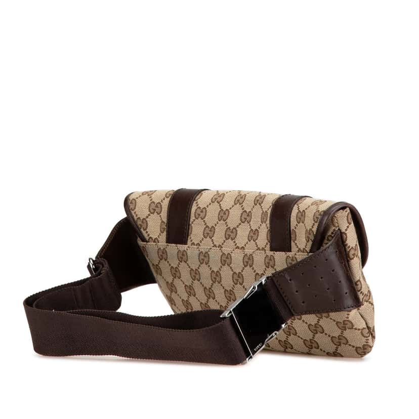 Gucci GG Canvas Belt Bag Beige Very good condition - Back View