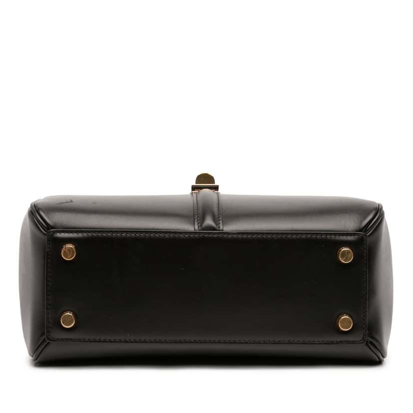 Celine Small Leather 16 Satchel Black Leather Very good condition - Inside View
