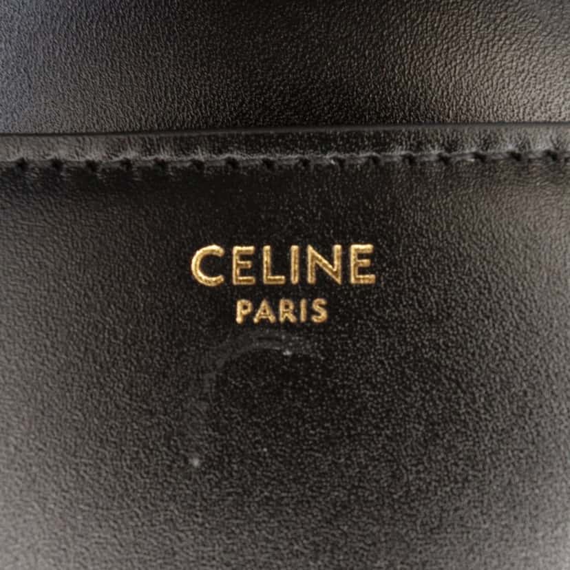 Celine Small Leather 16 Satchel Black Leather Very good condition - Box View