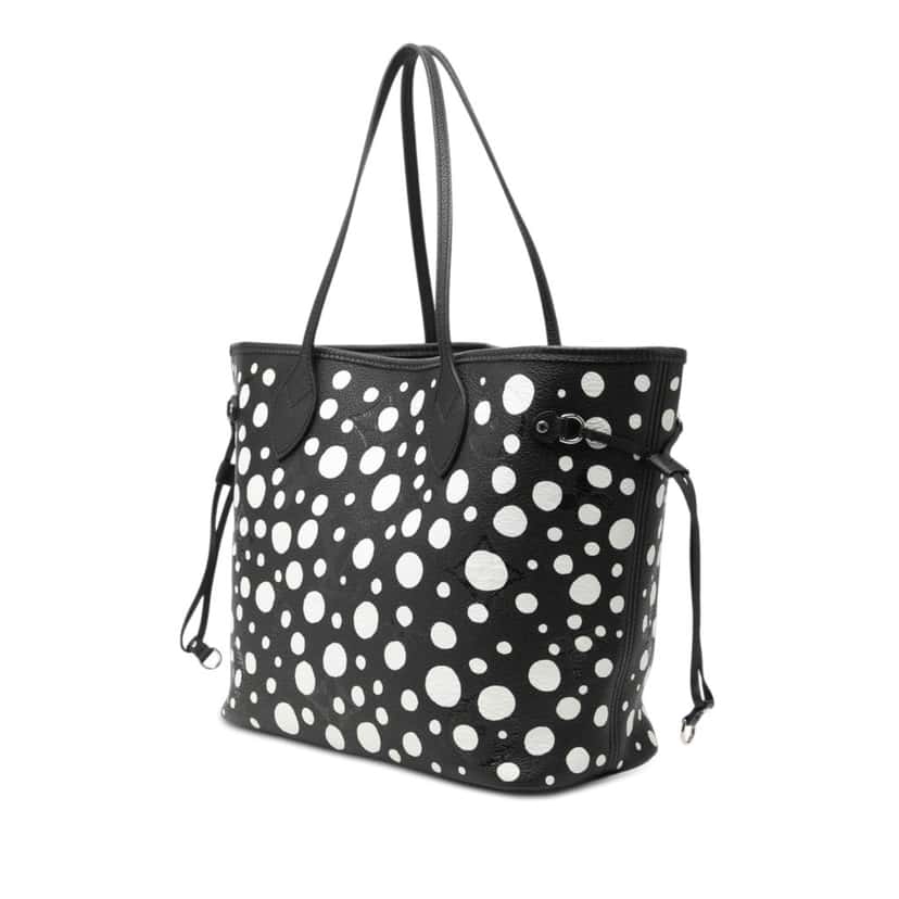 Louis Vuitton Yayoi Kusama Infinity Dots Monogram Empreinte Neverfull MM Black Leather Very good condition - Back View
