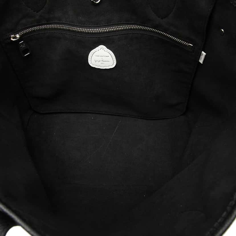 Louis Vuitton Yayoi Kusama Infinity Dots Monogram Empreinte Neverfull MM Black Leather Very good condition - Model View