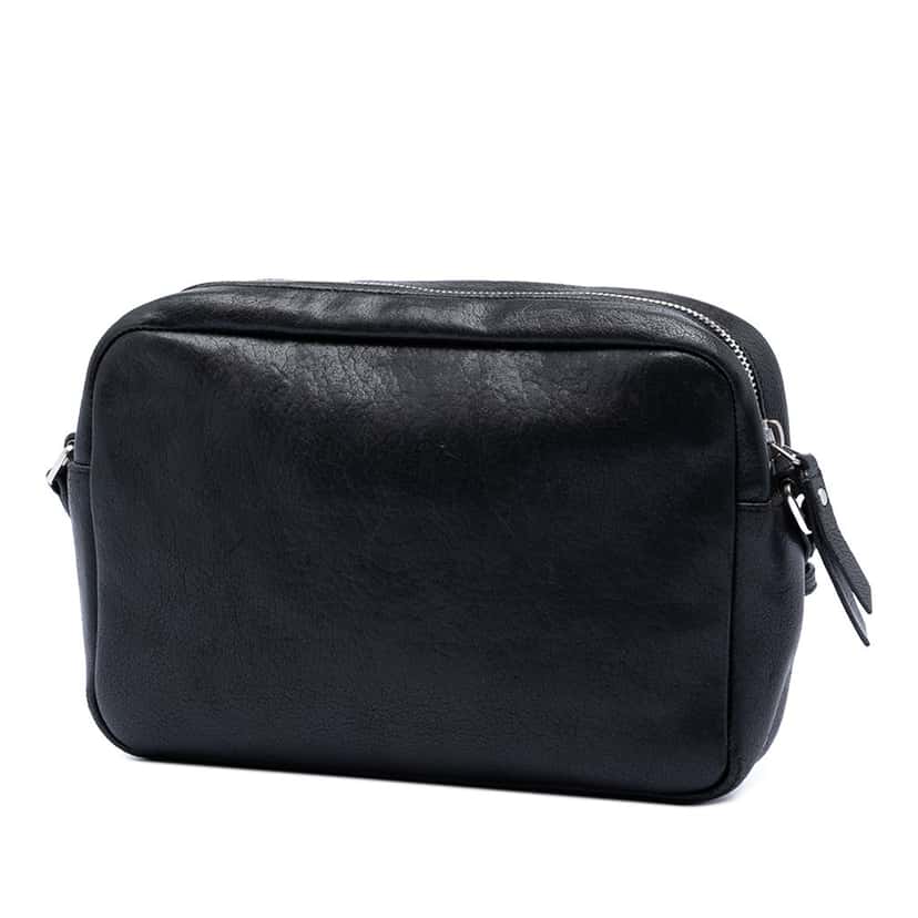 Saint Laurent Small Lambskin Monogram Lou Camera Bag Black Leather Very good condition - Back View