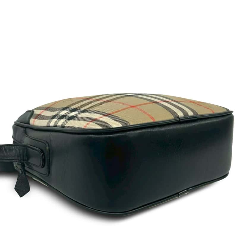 Burberry Haymarket Check Canvas Crossbody Beige Very good condition - Inside View