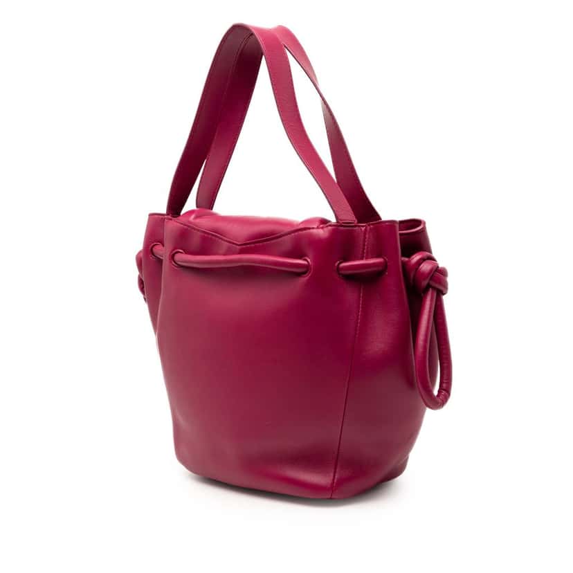 Bottega Veneta Small Calf Beak Bag Purple Leather Very good condition - Back View