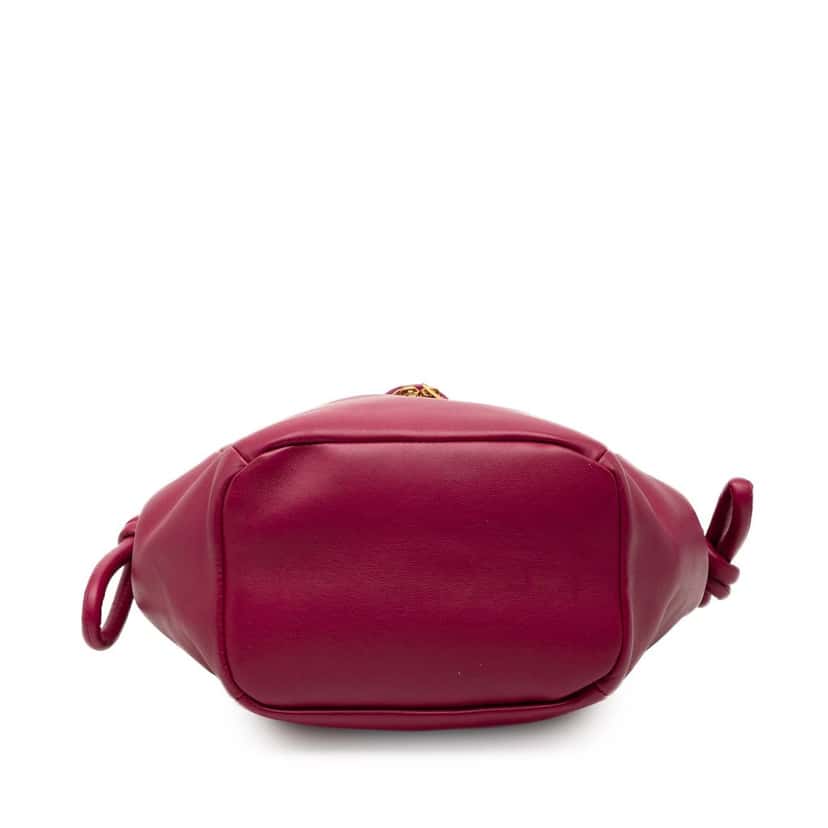 Bottega Veneta Small Calf Beak Bag Purple Leather Very good condition - Inside View