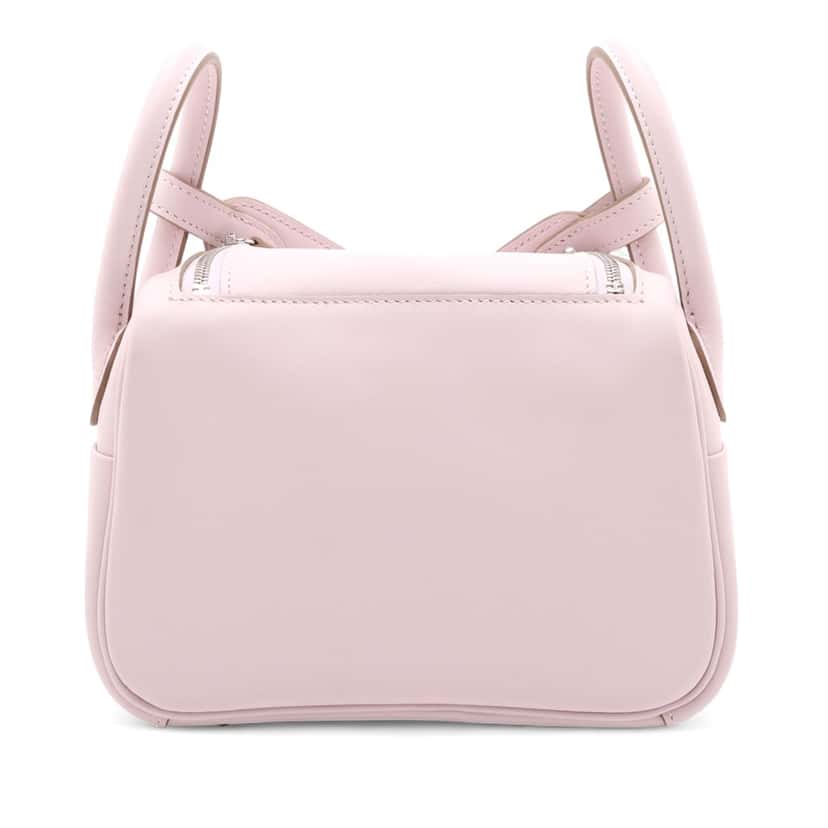 Hermès Mini Swift Lindy Verso 20 Pink Leather Very good condition - Back View