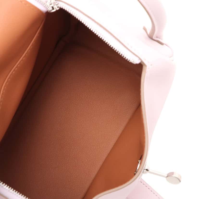 Hermès Mini Swift Lindy Verso 20 Pink Leather Very good condition - Inside View