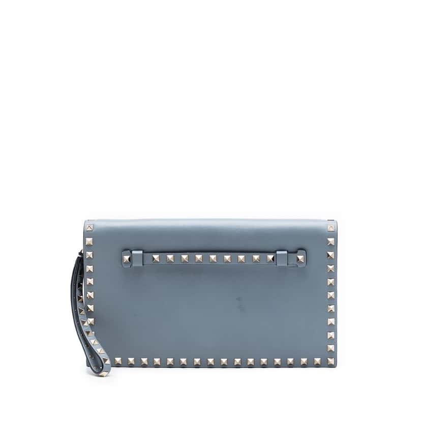 Valentino Nappa Rockstud Wristlet Clutch Other Leather Very good condition - Front View
