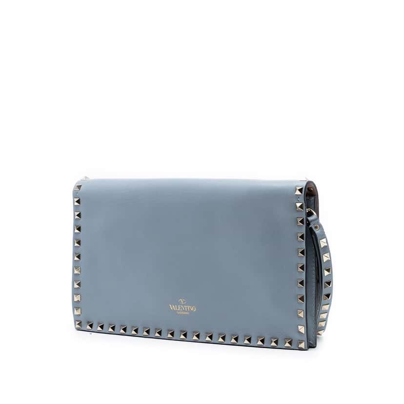Valentino Nappa Rockstud Wristlet Clutch Other Leather Very good condition - Back View