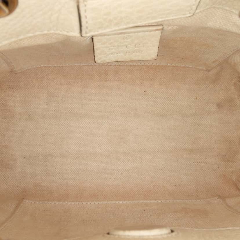 Gucci Mini Calfskin Bamboo Shopper Satchel Brown Leather Very good condition - Model View