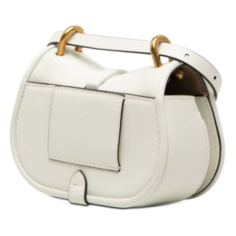 Fendi Mini Leather C’mon Crossbody White Leather Very good condition - Back View