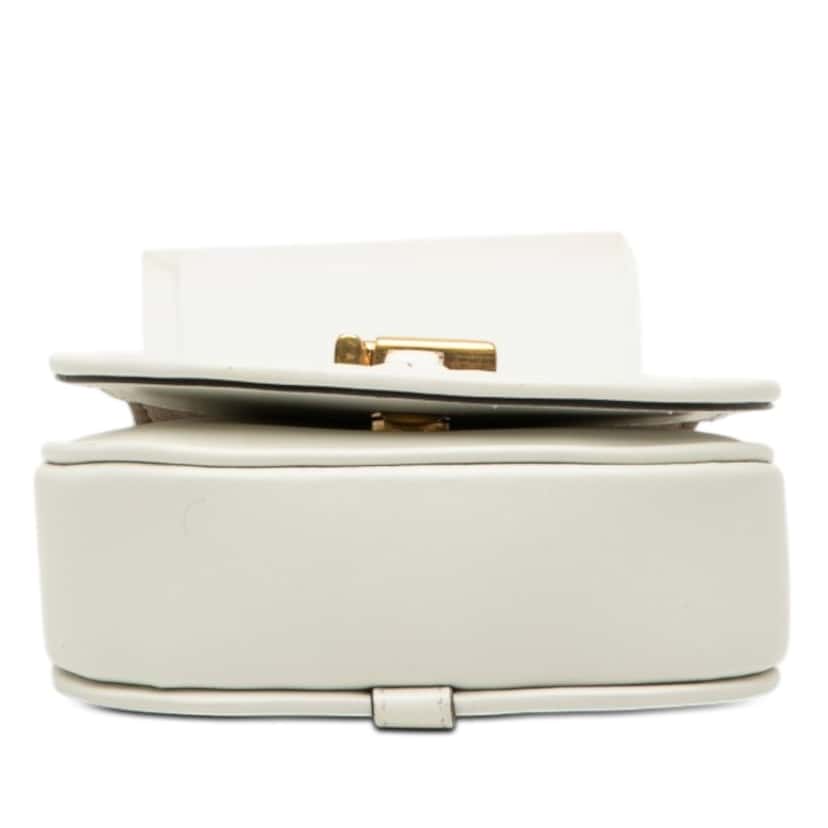 Fendi Mini Leather C’mon Crossbody White Leather Very good condition - Inside View