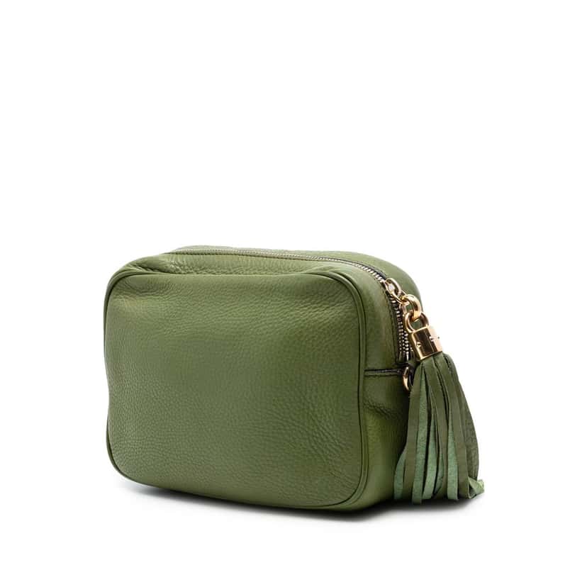 Gucci Leather Soho Disco Crossbody Green Leather Very good condition - Back View