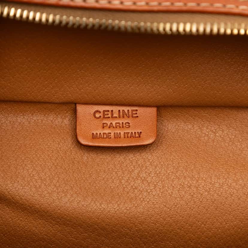 Celine Macadam Coated Canvas Vanity Bag Brown Very good condition - Box View