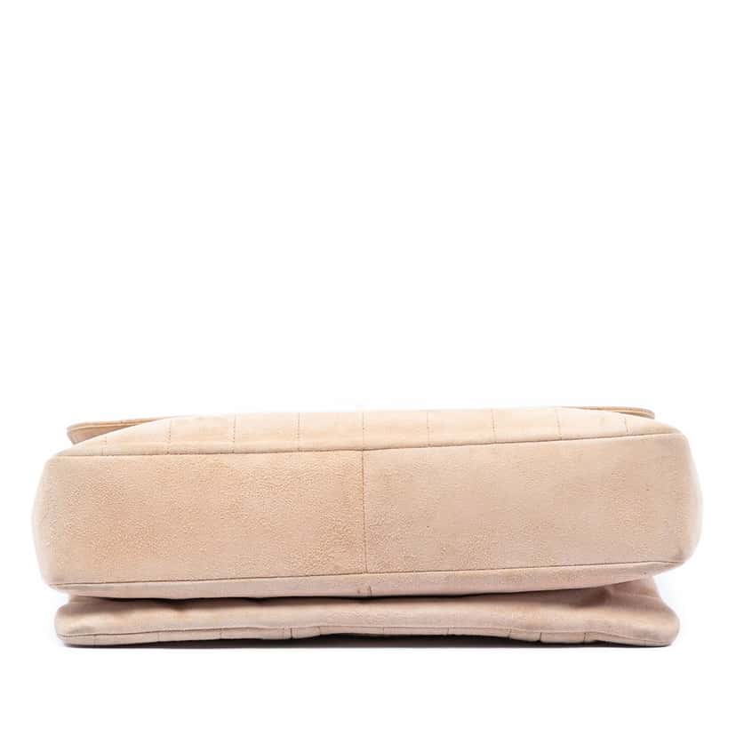 Chanel Choco Bar Suede Mademoiselle Turnlock Flap Brown Leather Very good condition - Inside View