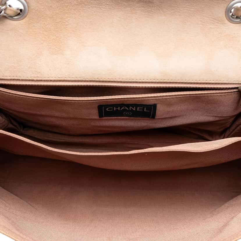 Chanel Choco Bar Suede Mademoiselle Turnlock Flap Brown Leather Very good condition - Model View