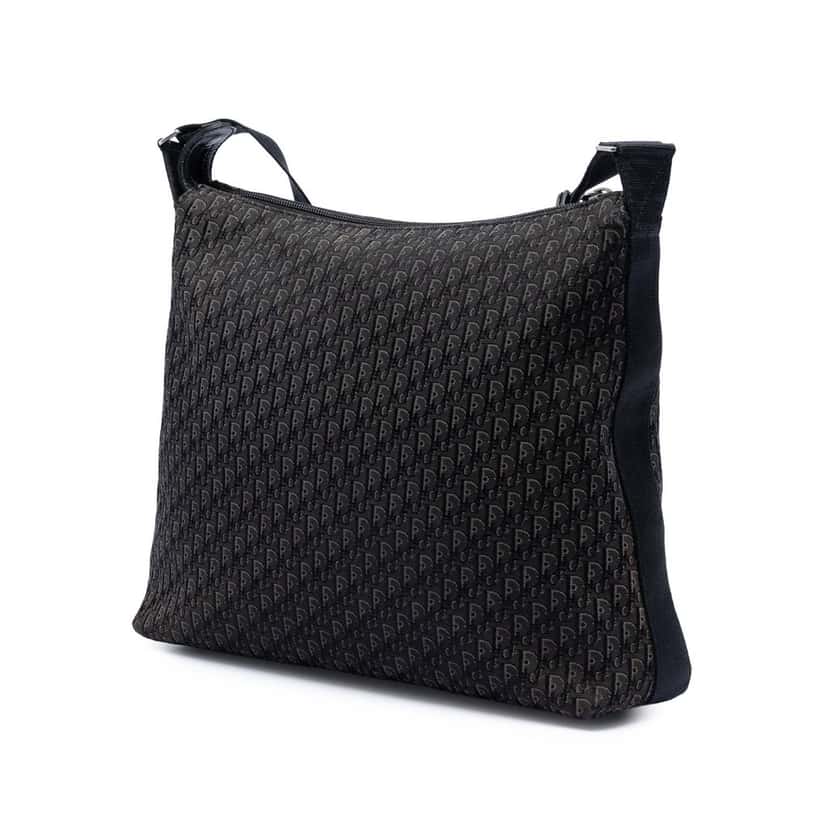 Dior Diorissimo Trotter Canvas Crossbody Black Very good condition - Back View