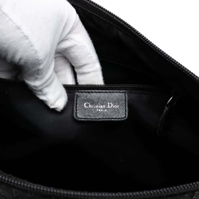 Dior Diorissimo Trotter Canvas Crossbody Black Very good condition - Box View