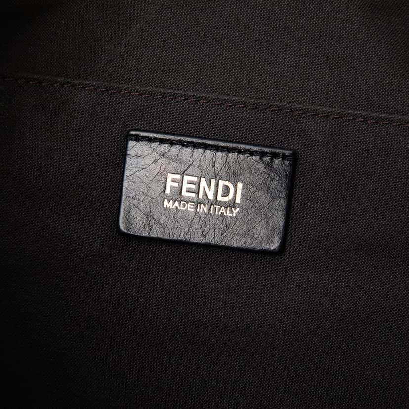 Fendi Large Leather Mia Crossbody Black Leather Very good condition - Box View