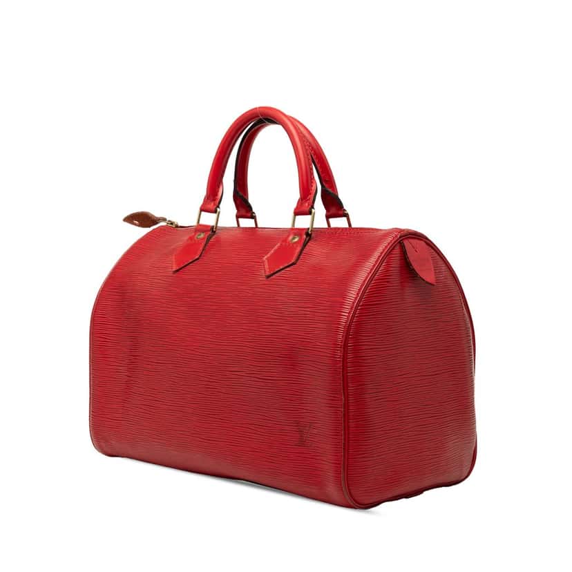 Louis Vuitton Epi Speedy 30 Red Leather Very good condition - Back View