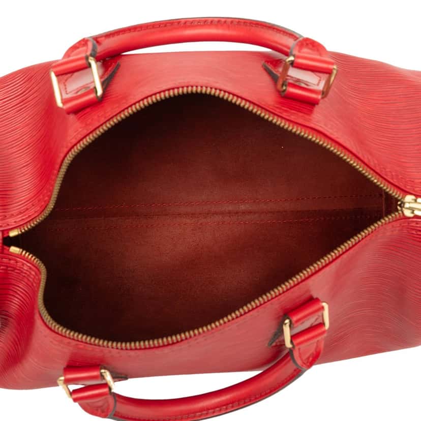 Louis Vuitton Epi Speedy 30 Red Leather Very good condition - Model View