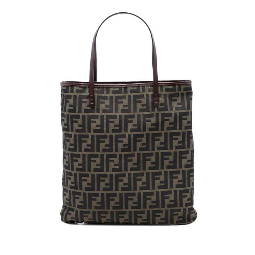 Fendi Zucca Canvas Tote Brown Very good condition - Front View