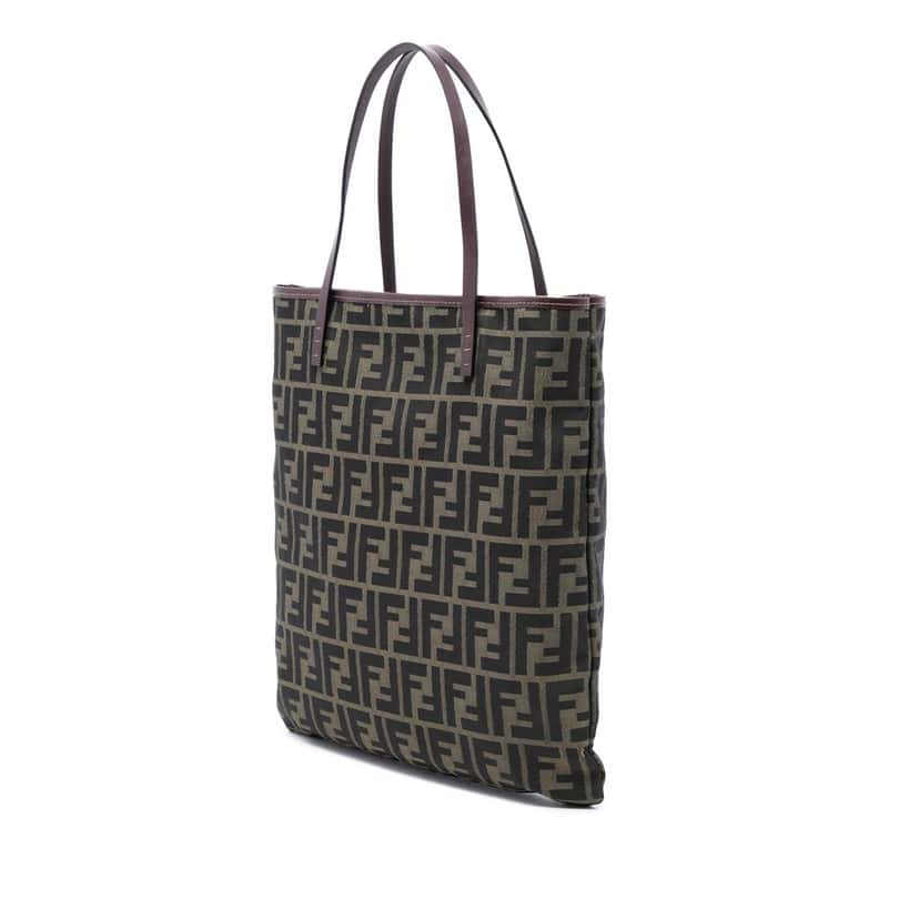 Fendi Zucca Canvas Tote Brown Very good condition - Back View