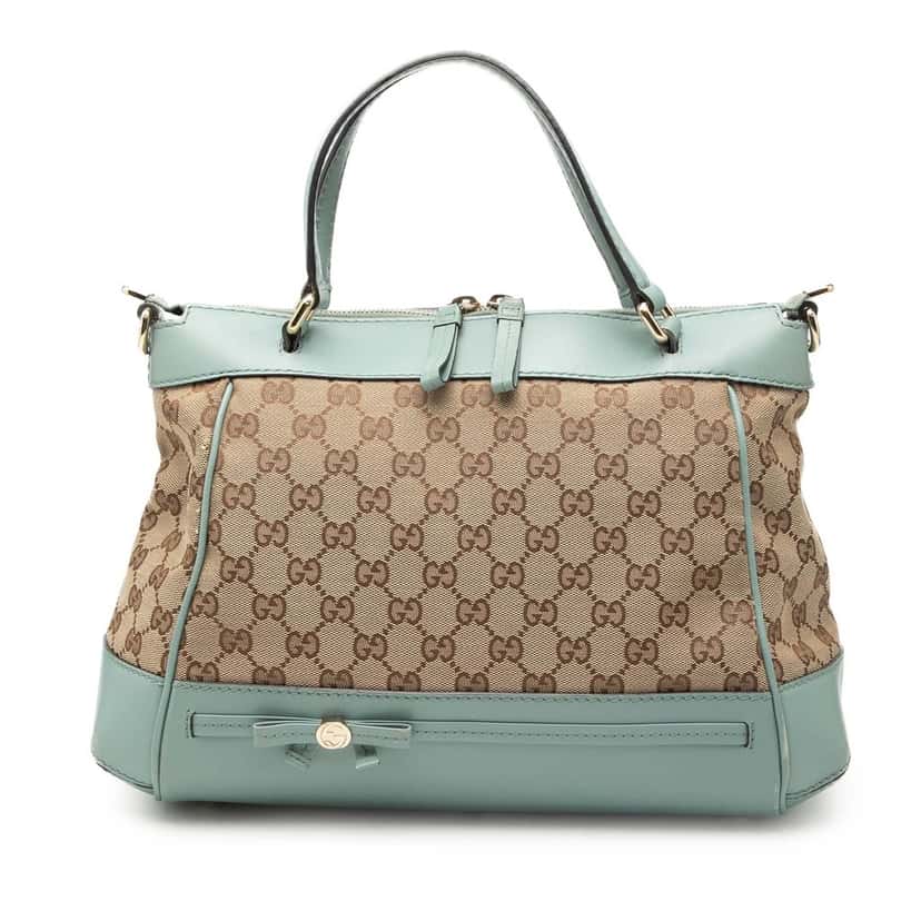 Gucci GG Canvas Mayfair Satchel Beige Good condition - Back View