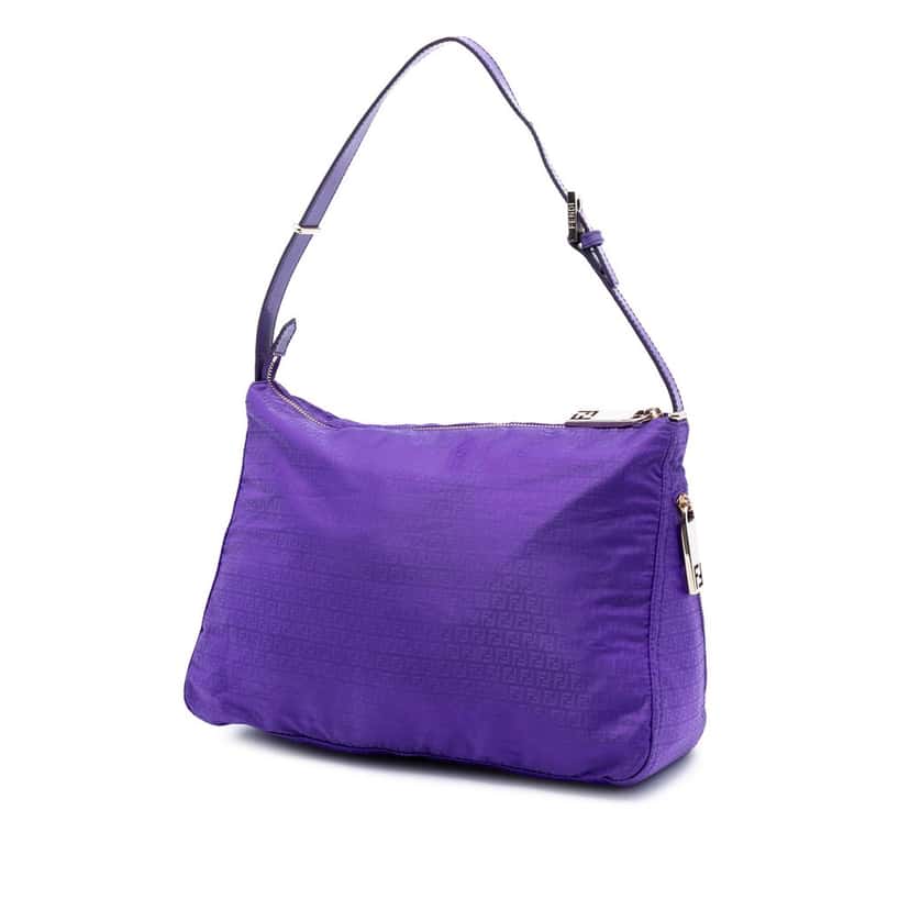 Fendi Micro Zucchino Nylon Mamma Forever Purple Very good condition - Back View